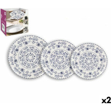 Tableware Inde Blur Stoneware (2 Units) (12 pcs)