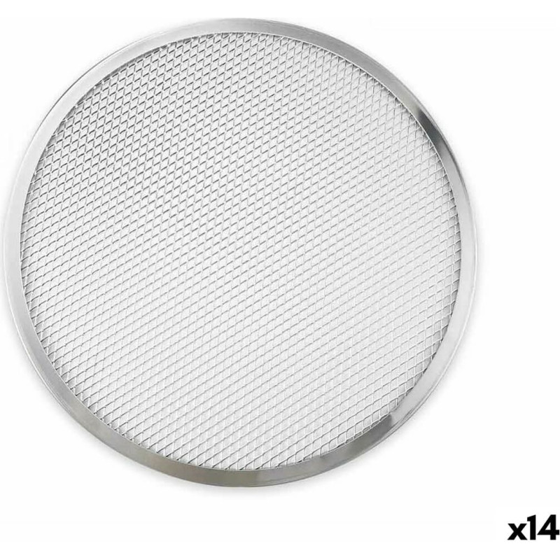 Baking tray Quttin Ø 38 cm Silver Grille Aluminium (14 Units)