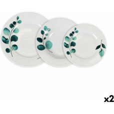 Dinnerware Set La Mediterránea Detroit Circular 18 Pieces (2 Units)