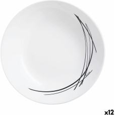 Deep Plate Arcopal Domitille Bicoloured Glass (20 cm) (12 Units)