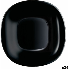 Dessert dish Luminarc Carine Black Glass (19 cm) (24 Units)