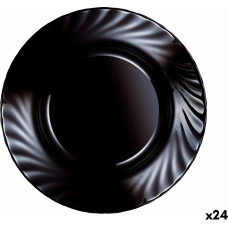 Deep Plate Luminarc Trianon Black Glass (ø 22,5 cm) (24 Units)