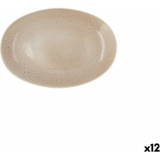 Snack tray Ariane Porous Ceramic Beige Ø 26 cm (12 Units)