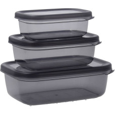 Set of lunch boxes Quid City Rectangular 3 Pieces