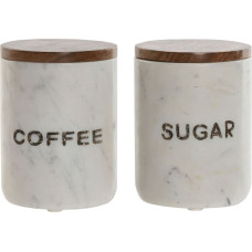 Tin Home ESPRIT White Brown Marble Mango wood (2 Units)