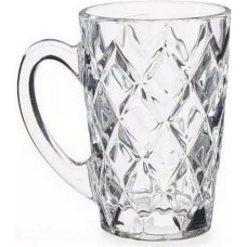 Cup Diamond Transparent Glass (110 ml) (6 Units)