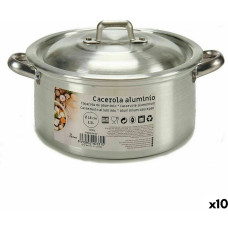 Casserole with lid Silver Aluminium 1,5 L 18 x 10 x 23,5 cm (10 Units)