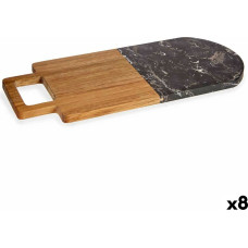 Cutting board Black Marble Acacia 18 x 1,5 x 38 cm (8 Units)