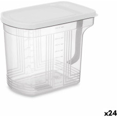 Ledusskapja organizators Pelēks Caurspīdīgs Plastmasa 2,5 L 20,5 x 17 x 13 cm (24 gb.)