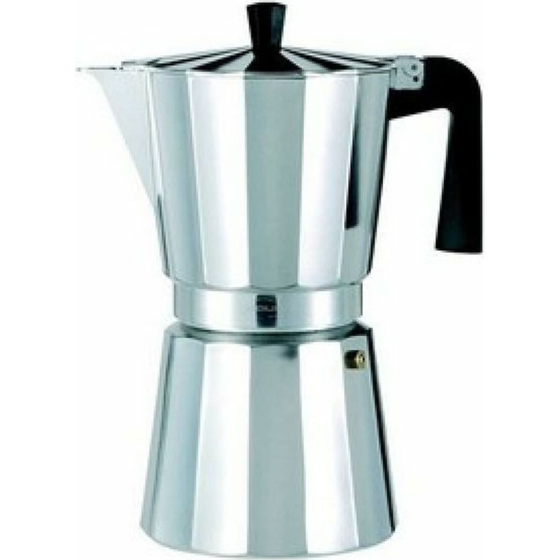 Italian Coffee Pot Valira VITRO 6T Silver Aluminium