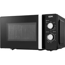 Microwave with Grill EDM 07413 Black Design Black 1000 W 700 W 20 L