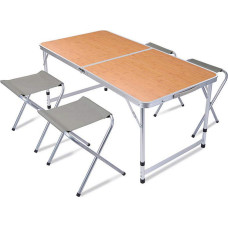 Table set with 4 chairs Redcliffs Aluminium