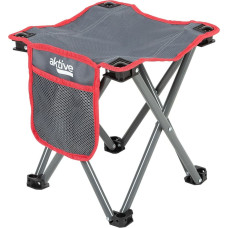 Stool Aktive Foldable Camping Grey 30 x 32 x 30 cm (4 Units)