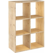 Shelves Astigarraga Dinamic 6 Cubes Modular Natural Pinewood (70,8 x 33 x 105,4 cm)