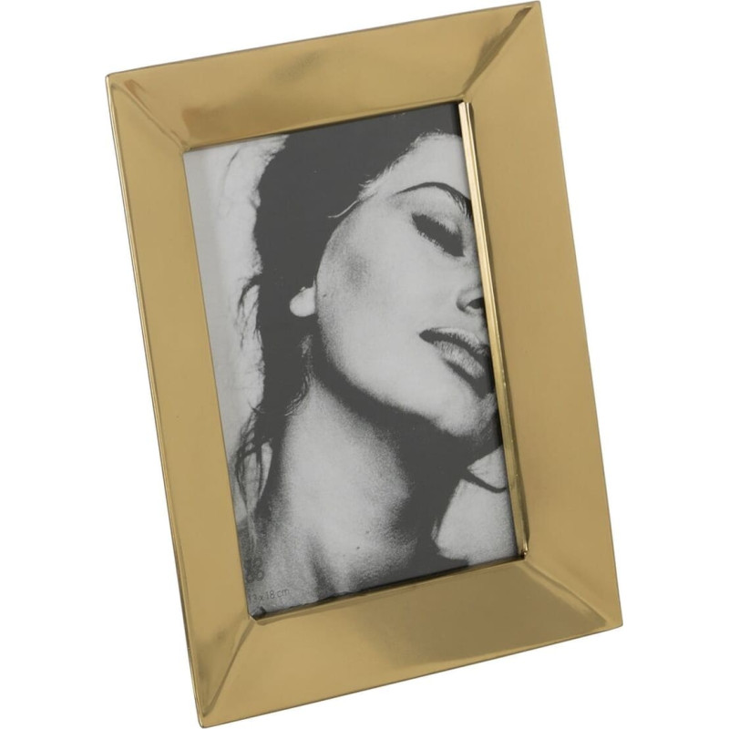 Photo frame Golden Stainless steel Crystal 19 x 24 cm