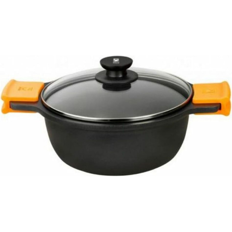 Casserole BRA A270324 (24 cm) Black Metal Aluminium Toughened aluminium Cast aluminium Ø 24 cm 4 L