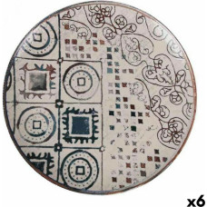 Flat Plate La Mediterránea Grecia Porcelain (6 Units)