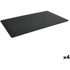 Tray Inde Africa Black Melamin 50 x 30 x 0,7 cm (4 Units)