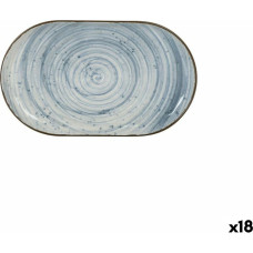 Snack tray La Mediterránea Anllo Oval 25 x 15 x 2,2 cm (18 Units)