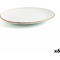 Serving Platter Ariane Terra Oval Ceramic Beige (Ø 32 cm) (6 Units)