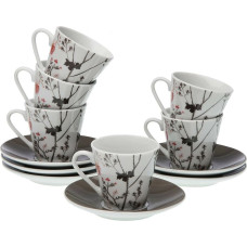 6 Piece Coffee Cup Set Versa Balbec Porcelain