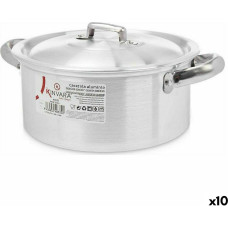 Casserole with lid Silver Aluminium (10 Units)