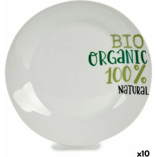 Dessert dish Organic Porcelain 19 x 2 x 19 cm (10 Units)