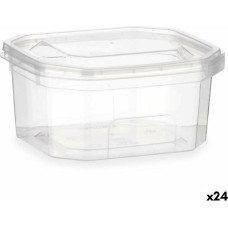 Rectangular Lunchbox with Lid Transparent polypropylene 370 ml 10,7 x 5,5 x 11,7 cm (24 Units)