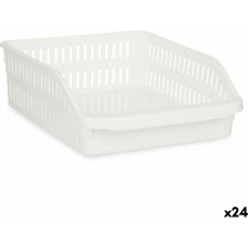 Fridge Organiser White Plastic 26 x 9,3 x 30,5 cm (24 Units)