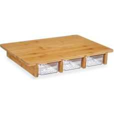 Cutting board Brown Transparent Bamboo 40 x 6 x 28 cm