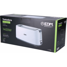 Toaster EDM White Design Double slot 1400 W