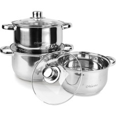 Saucepans Feel Maestro MR-2020-6M Silver