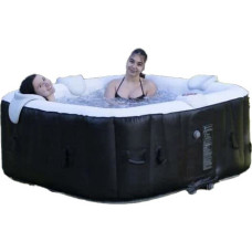 Inflatable Spa Sunspa Kvadrāta Melns 6 personas (185 x 185 x 65 cm)