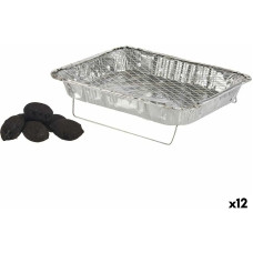 Disposable Barbecue Aluminium Charcoal 30 x 5,3 x 46,5 cm (12 Units)