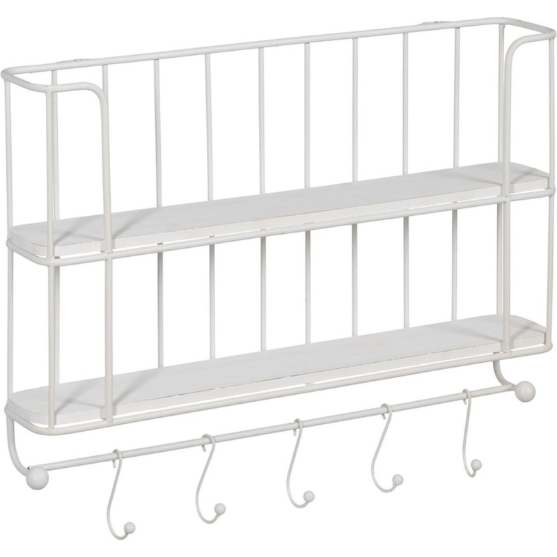 Shelves White Iron 66,5 x 14 x 44,5 cm