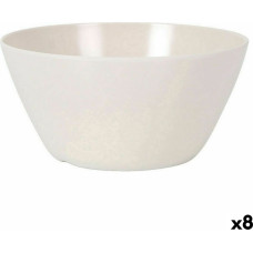 Salad Bowl La Mediterránea Melamin White Shine (8 Units)