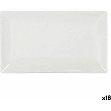 Serving Platter La Mediterránea Elite Rectangular 25 x 15 x 2 cm (18 Units) (25 x 15 cm)