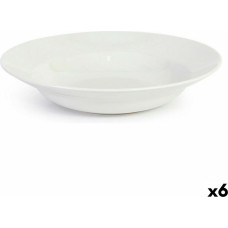 Pasta Dish La Mediterránea Bari Stoneware White (6 Units)