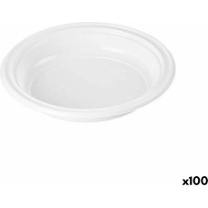 Set of reusable plates Algon White Plastic 20,5 x 20,5 x 3 cm (6 Units)