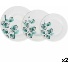 Dinnerware Set La Mediterránea Imagine Circular 18 Pieces (2 Units)