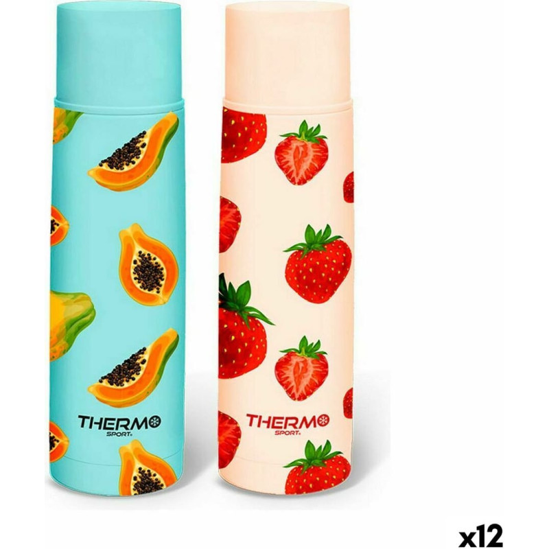 Travel thermos flask ThermoSport Fruits Stainless steel 500 ml (12 Units)