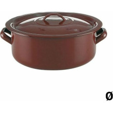 Casserole with lid Quid Classic Brown Enamelled Steel