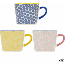 Cup Quid Pippa Multicolour Ceramic 350 ml (12 Units)