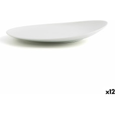 Flat plate Ariane Vital Coupe Ceramic White Ø 27 cm (12 Units)