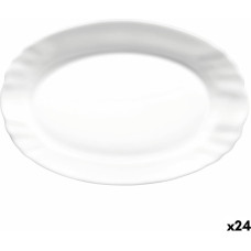 Pasniegšanas Plate Bormioli Rocco Ebro Ovāls Balts Stikls (22 cm) (24 gb.)