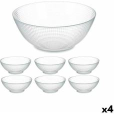 Set of bowls Generation Transparent Glass (4 Units)