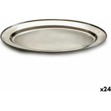 Tray Silver Stainless steel 30 x 2 x 20 cm (24 Units)