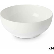 Bowl White Opaline glass 18 x 7 x 18 cm (24 Units)