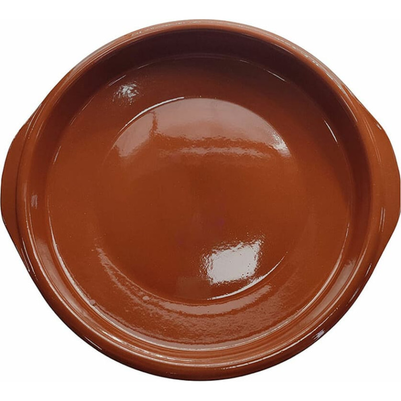 Saucepan Fackelmann Brown Baked clay 33,5 x 31 x 6 cm With handles