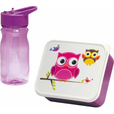 Picnic Holder and Bottle Included Mondex Owl Pink